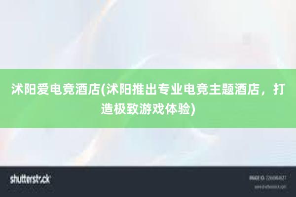 沭阳爱电竞酒店(沭阳推出专业电竞主题酒店，打造极致游戏体验)