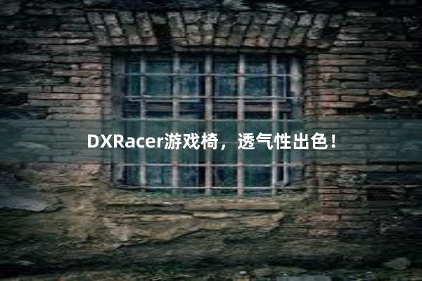 DXRacer游戏椅，透气性出色！