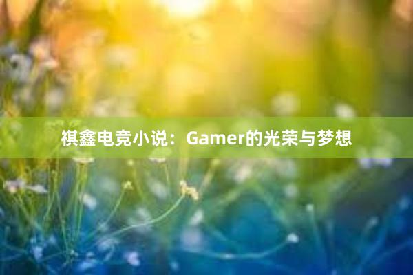 祺鑫电竞小说：Gamer的光荣与梦想